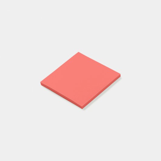 Liefkoraal vaste kleur post-it® notes (Schuin)