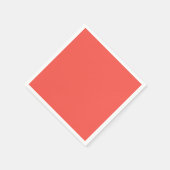 Liefkoraal vaste kleur servet (Hoek)