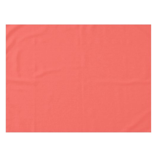 Liefkoraal vaste kleur tafelkleed (Voorkant (Horizontaal))