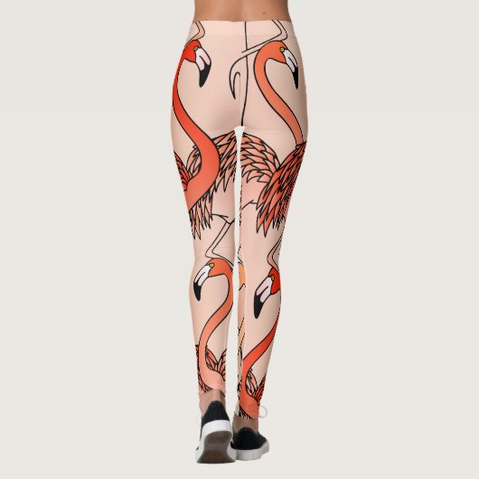 Liefkoraalkleuren Leggings (Achterkant)