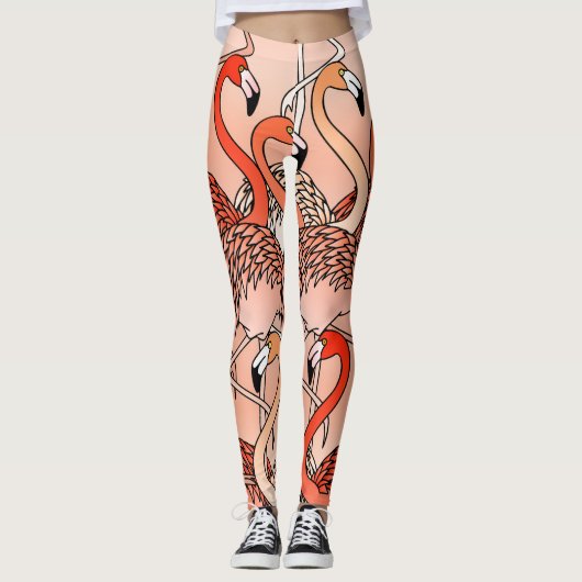 Liefkoraalkleuren Leggings (Voorkant)
