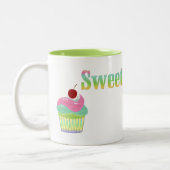 lieflijk artistiek tweekleurige koffiemok (Links)