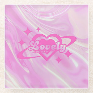 Lieflijk Glazen Onderzetter