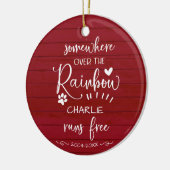 Lieflijk Landelijk Boerderijhuis Hond of Kat Diere Keramisch Ornament (Links)