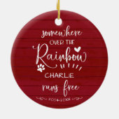 Lieflijk Landelijk Boerderijhuis Hond of Kat Diere Keramisch Ornament (Achterkant)