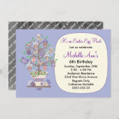 Lieflijk Lavendel Paaseieren Zoeken Kaart (Voorkant / Achterkant)