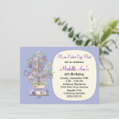 Lieflijk Lavendel Paaseieren Zoeken Kaart (Staand voorkant)