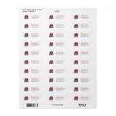 Lieflijk Noordse huis dorp Kerstmis Etiket (Full Sheet)