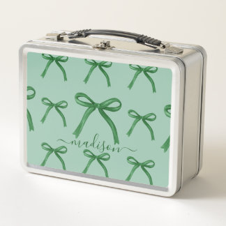 Lieflijk persoonlijk elegant groen lintpatroon