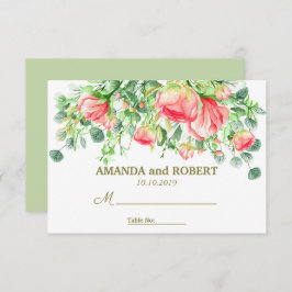 lieflijk romantisch | Bloemen Tafel Plaats Kaart