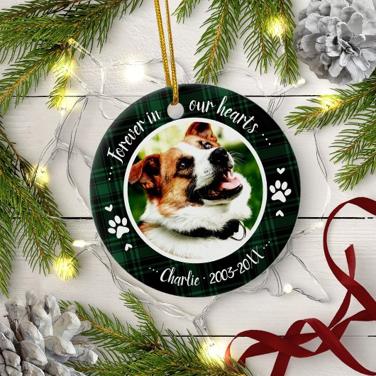 Lieflijk Rustieke Hond Dierenherdenking Aangepaste Keramisch Ornament