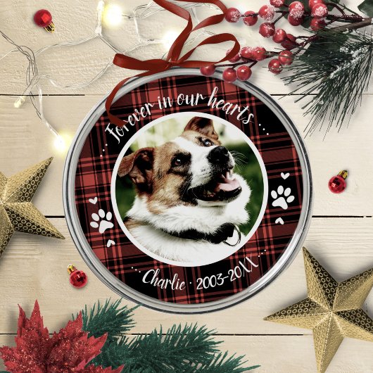 Lieflijk Rustieke Hond Dierenherdenking Aangepaste Metalen Ornament