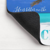 Lieflijk strand,palmboom,-Persoonlijk Muismat (Hoek)