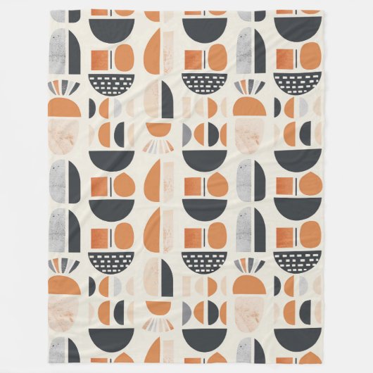 Lieflijke aardetone abstract boho deken (Voorkant)