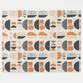 Lieflijke aardetone abstract boho deken (Voorkant (Horizontaal))