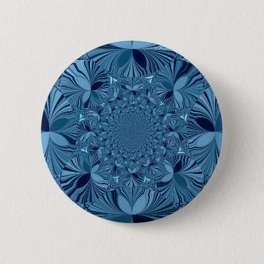 Lieflijke Blauwe Ronde Button 5,7 Cm (Voorkant)