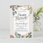 Lieflijke Boho Baby Shower Kaart (Staand voorkant)