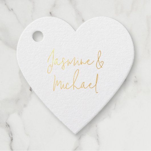 Lieflijke Chique Calligrafie Koppel Namen  Bedankjes Labels (Voorkant)