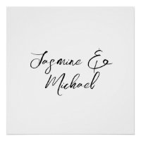 Lieflijke Chique Calligrafie Namen Bruiloften