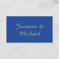 Lieflijke Chique Calligraphy Koppel Namen Blauw &