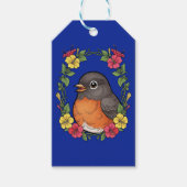 Lieflijke Connecticut-vogel met Mirabilis Cadeaulabel (Voorkant)