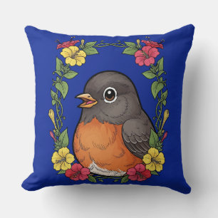 Lieflijke Connecticut-vogel met Mirabilis Kussen