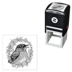 Lieflijke Connecticut-vogel met Mirabilis Zelfinktende Stempel