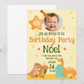 Lieflijke dinosaurus met eigen foto kaart (Voorkant / Achterkant)