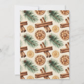 Lieflijke engel bosdieren Kerst open huis Kaart (Achterkant)