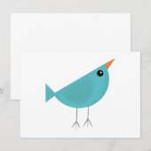 Lieflijke Fantasievolle Vogel Natuur Kunst (Voorkant / Achterkant)