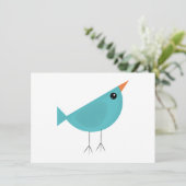 Lieflijke Fantasievolle Vogel Natuur Kunst (Staand voorkant)