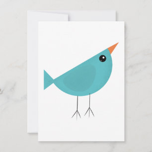 Lieflijke Fantasievolle Vogel Natuur Kunst Feestdagenkaart
