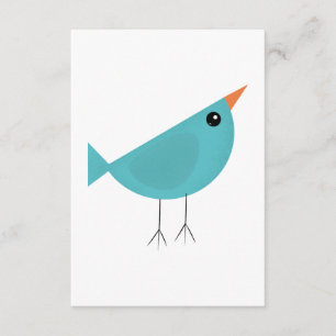 Lieflijke Fantasievolle Vogel Natuur Kunst Informatiekaartje