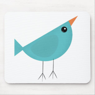 Lieflijke Fantasievolle Vogel Natuur Kunst Muismat