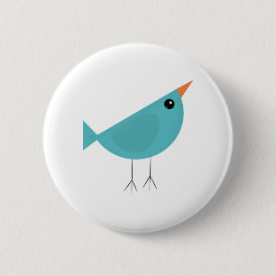 Lieflijke Fantasievolle Vogel Natuur Kunst Ronde Button 5,7 Cm
