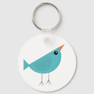 Lieflijke Fantasievolle Vogel Natuur Kunst Sleutelhanger