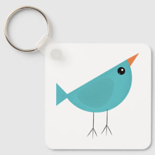 Lieflijke Fantasievolle Vogel Natuur Kunst Sleutelhanger