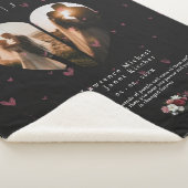 lieflijke gepersonaliseerde hartvorm 2 Foto Collag Sherpa Deken (3/4)