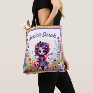 Lieflijke Gotische Tuin Suiker Schedel Tote Bag