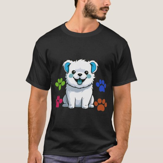 Lieflijke hond t-shirt (Voorkant)