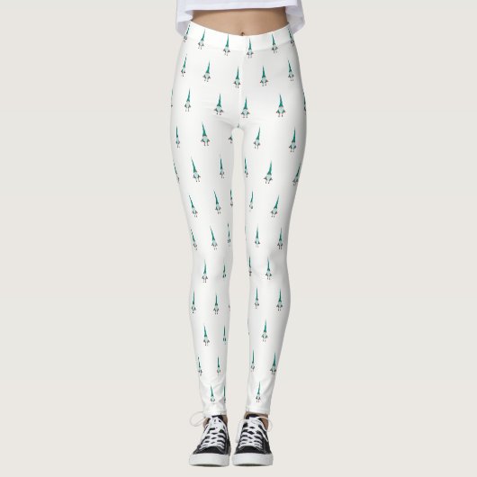 Lieflijke Kabouter Kerst Leggings (Voorkant)