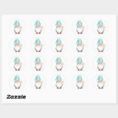 Lieflijke Kabouter Vel of Rol Stickers (Vel)