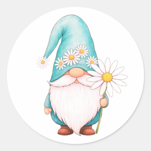 Lieflijke Kabouter Vel of Rol Stickers (Voorkant)