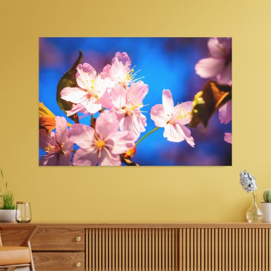 Lieflijke Kersenbloesems Canvas Afdruk (Insitu (Woonkamer))