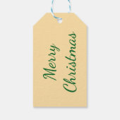 Lieflijke Kerst Teddy Bear Cadeaulabel (Achterkant)