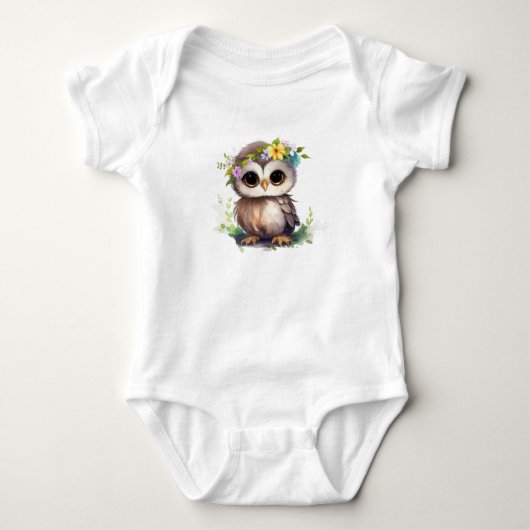 Lieflijke kleine uil romper (Voorkant)