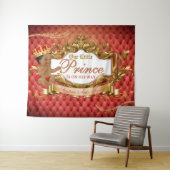 Lieflijke Koninklijke Afrikaanse Prins Rood & Goud Wandkleed (In Situ (horizontaal))