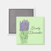 Lieflijke Lavendel Magneet (Voorkant / Achterkant)