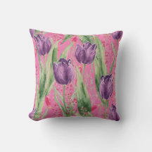 Lieflijke, paarse, schokkend roze tulp bloemenpatr