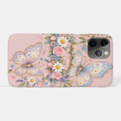 Lieflijke Pastel Vlinder Kunst Case-Mate iPhone Case (Achterkant (horizontaal))